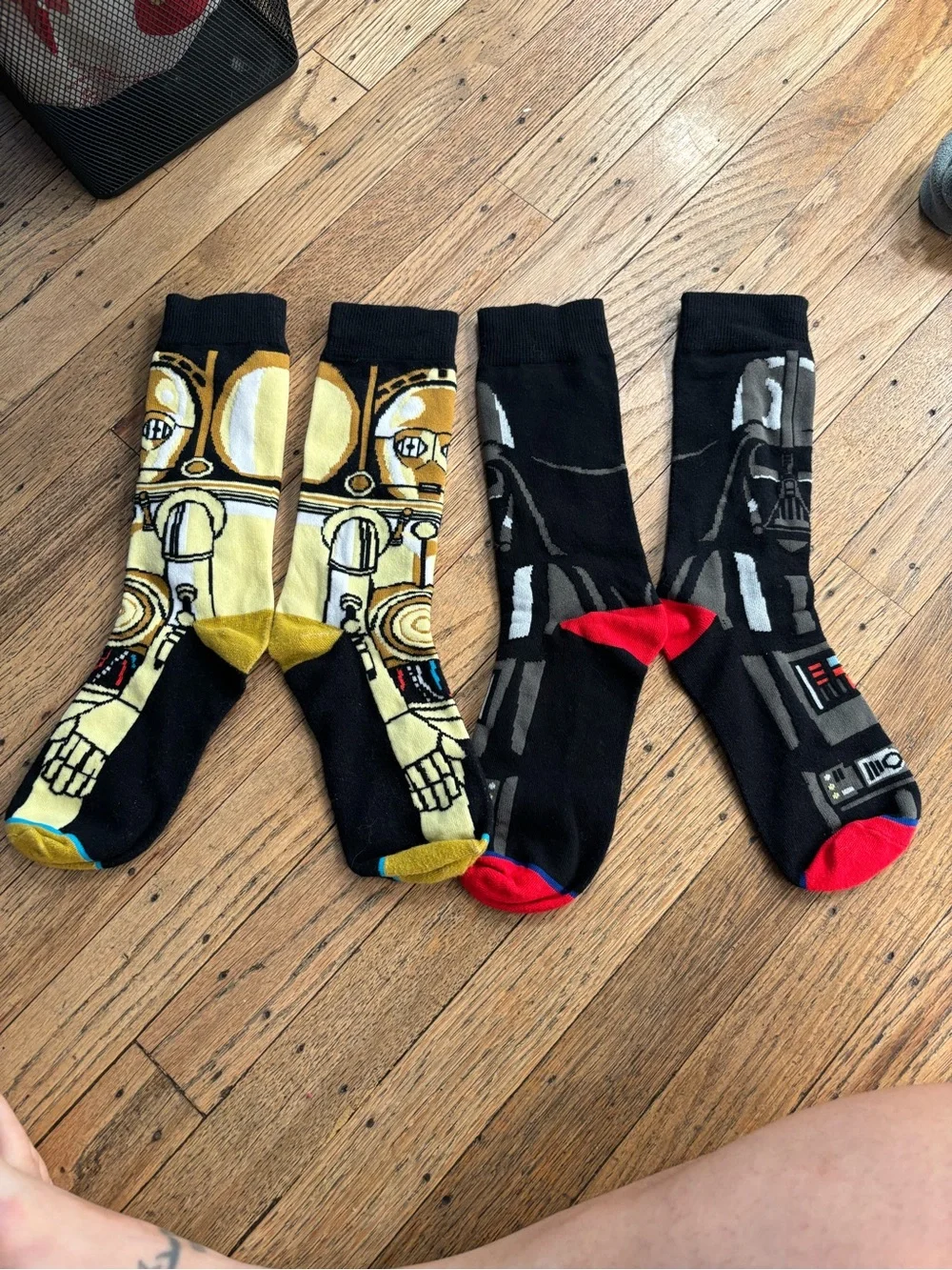 Star Wars socks - C-3PO and Vader